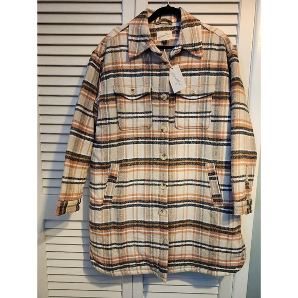 Universal Thread Jackets & Blazers - NWT Universal Thread Coat Oversized Plaid Quilted Jacket Sz Large